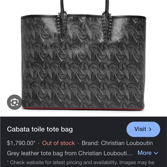 Christian Louboutin Cabata Monogram Tote - Picture 3 of 6